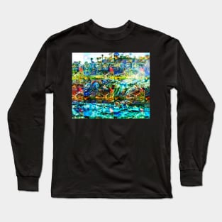 BIODIVERSITY MOSAIC LIZARD | DESIGNING THE BIOSPHERE Long Sleeve T-Shirt